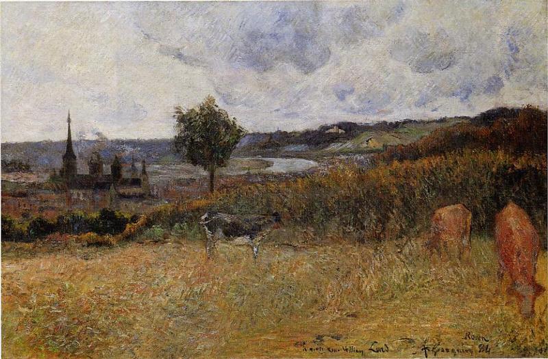 Near Rouen - Paul Gauguin Painting